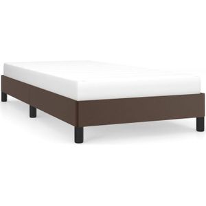 VidaXL Bedframe Kunstleer Bruin 90x190 cm