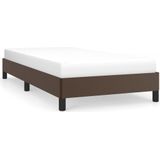 SMARTGROUPSTORE BD - BD bedframe van kunstleer, bruin, 90 x 200 cm