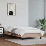 Bettgestell Cappuccino-Braun 100x200 cm Kunstleder Vidaxl