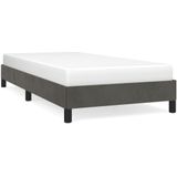 vidaXL Bettgestell ohne Matratze Dunkelgrau 80x200 cm Samt