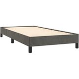vidaXL Bettgestell ohne Matratze Dunkelgrau 80x200 cm Samt