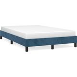 vidaXL Bettgestell ohne Matratze Dunkelblau 120x200 cm Samt