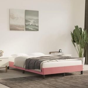 Bedframe fluweel roze 120x200 cm