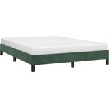 vidaXL-Bedframe-fluweel-donkergroen-140x190-cm