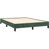 vidaXL-Bedframe-fluweel-donkergroen-140x190-cm