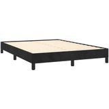 VidaXL Bedframe Fluweel Zwart 140x200 cm