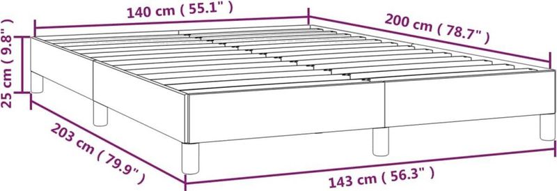 vidaXL Bettgestell ohne Matratze Dunkelgrün 140x200 cm Samt