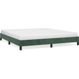 VidaXL Bedframe Fluweel Donkergroen 180x200 cm