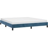 vidaXL Bedframe fluweel donkerblauw 180x200 cm