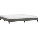 VidaXL Bedframe Fluweel Donkergrijs 200x200 cm