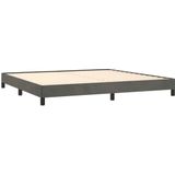 VidaXL Bedframe Fluweel Donkergrijs 200x200 cm