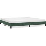 vidaXL-Bedframe-fluweel-donkergroen-200x200-cm