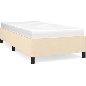 VidaXL Bedframe Stof Crème 80x200 cm