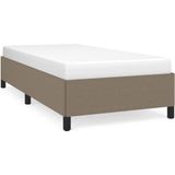 Bettgestell ohne Matratze Taupe 90x190 cm Stoff Vidaxl