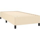 VidaXL Bedframe Stof Crèmekleurig 90x200 cm