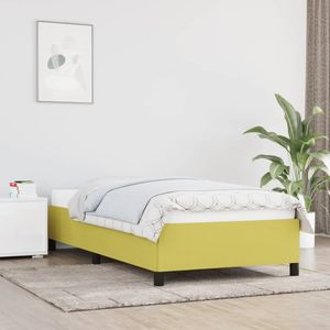 vidaXL Bedframe stof groen 90x200 cm