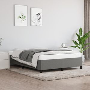 vidaXL Bettgestell ohne Matratze Dunkelgrau 140x190 cm Stoff