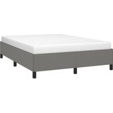 vidaXL Bedframe stof donkergrijs 140x200 cm