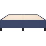 vidaXL Bettgestell ohne Matratze Blau 140x200 cm Stoff