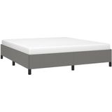 vidaXL Bettgestell ohne Matratze Dunkelgrau 160x200 cm Stoff