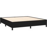vidaXL Bettgestell ohne Matratze Schwarz 160x200 cm Stoff