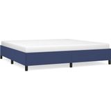 vidaXL Bedframe zonder matras stof blauw 200x200 cm