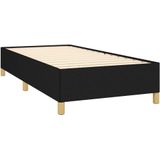 vidaXL Bettgestell ohne Matratze Schwarz 80x200 cm Stoff