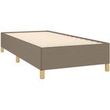 vidaXL Bettgestell ohne Matratze Taupe 80x200 cm Stoff