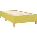 vidaXL Bedframe stof groen 90x190 cm