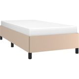 vidaXL Bettgestell Cappuccino-Braun 90x200 cm Kunstleder