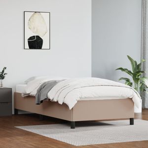 VidaXL Bedframe Kunstleer Cappuccino 90x200 cm