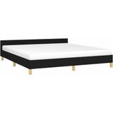Vidaxl - Bettgestell ohne Matratze Schwarz 160x200 cm Stoff