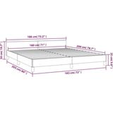 vidaXL Bettgestell ohne Matratze Hellgrau 180x200 cm Stoff