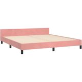 VidaXL-Bedframe-met-hoofdeinde-fluweel-roze-160x200-cm