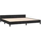 vidaXL Bettgestell ohne Matratze Schwarz 200x200 cm Samt