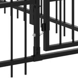 vidaXL Hundezwinger Schwarz 193,5x97x100 cm Stahl