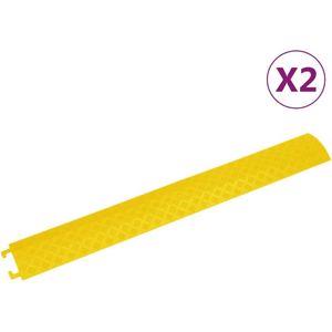 vidaXL Kabelbrücken 2 Stk. 98,5 cm Gelb