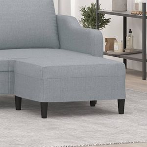 Fußhocker Hellgrau 70x55x41 cm Stoff vidaXL