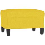 vidaXL - Voetenbank - 60x50x41 - cm - stof - geel