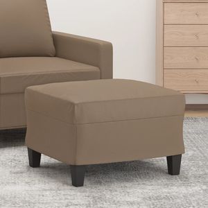 VidaXL Voetenbank 60x50x41 cm Kunstleer Cappuccino