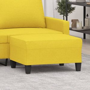 vidaXL Fußhocker Hellgelb 70x55x41 cm Stoff
