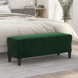 vidaXL - Bankjex35x41 - cm - fluweel - donkergroen
