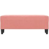 vidaXL Sitzbank Rosa 100x35x41 cm Samt