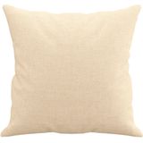 Zierkissen 2 Stk. Creme 40x40 cm Stoff Vidaxl