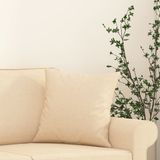 Zierkissen 2 Stk. Creme 40x40 cm Stoff Vidaxl