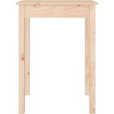 vidaXL Eettafel - 55x55x75 cm - Massief Grenenhout