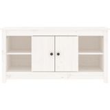Jinlefu - TV-Schrank Weiß 103x36,5x52 cm Massivholz Kiefer vidaXL