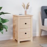 vidaXL Nachttisch 40x35x61,5 cm Massivholz Kiefer