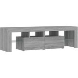 vidaXL TV-Schrank mit LED-Leuchten Grau Sonoma 140x36,5x40 cm