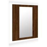 VidaXL-Badkamerspiegelkast-LED-40x12x45-cm-bewerkt-hout-bruineiken